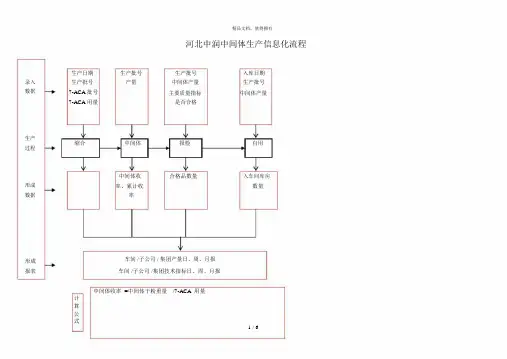 浪潮通软石家庄制药集团—110车间生产流程
