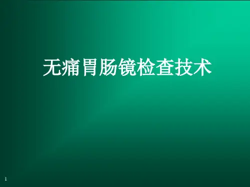 无痛胃肠镜检查技术ppt课件