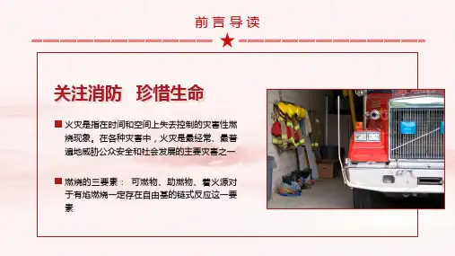 消防安全知识培训讲座党政课件课件PPT