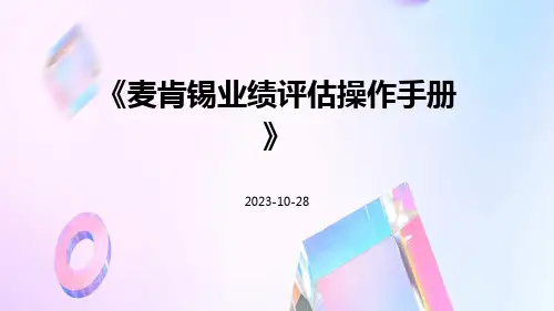 麦肯锡业绩评估操作手册