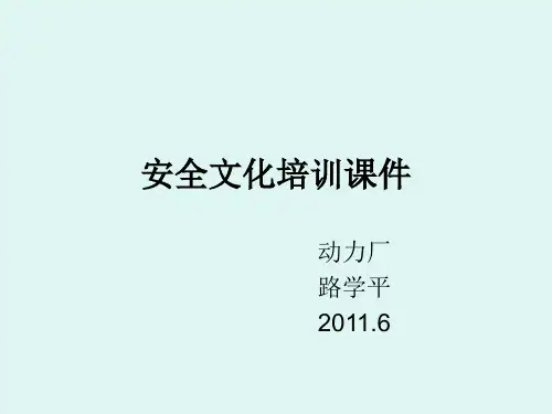 安全文化培训课件