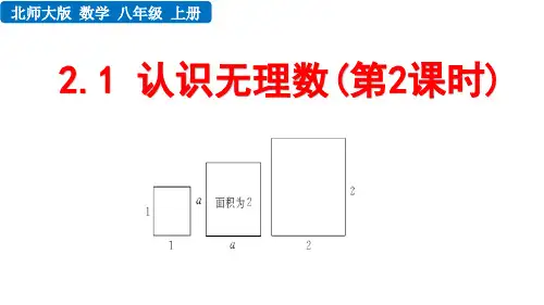 北师大版八年级数学上册 第二章 实数 认识无理数(第2课时)