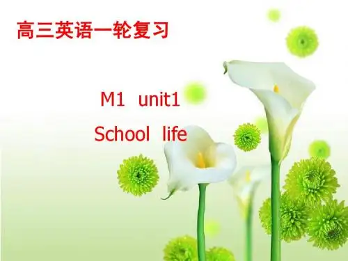 牛津英语模块一一轮复习课件