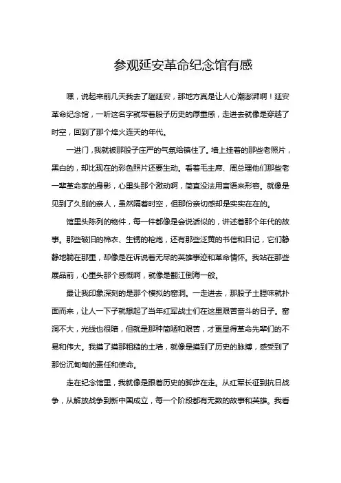 参观延安革命纪念馆有感