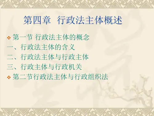 行政法主体(PPT30页)