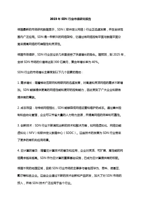 2023年SDN行业市场研究报告