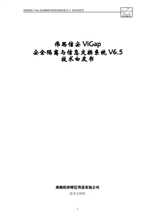 伟思ViGap安全隔离与信息交换系统v6.5技术白皮书(2012)-推荐下载