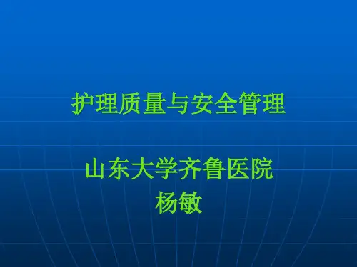 护理质量与安全管理(PPT48页)