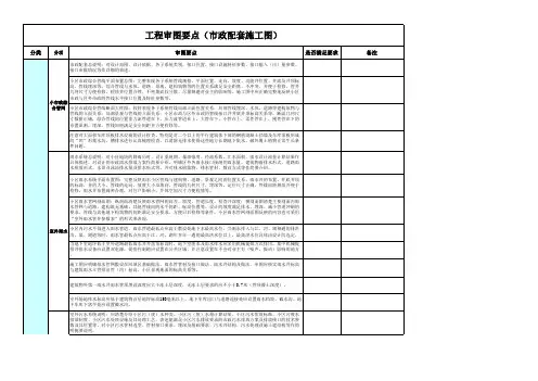 工程审图要点(市政配套施工图)