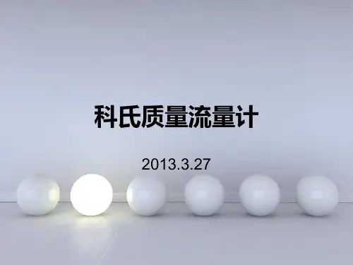 科氏质量流量计.
