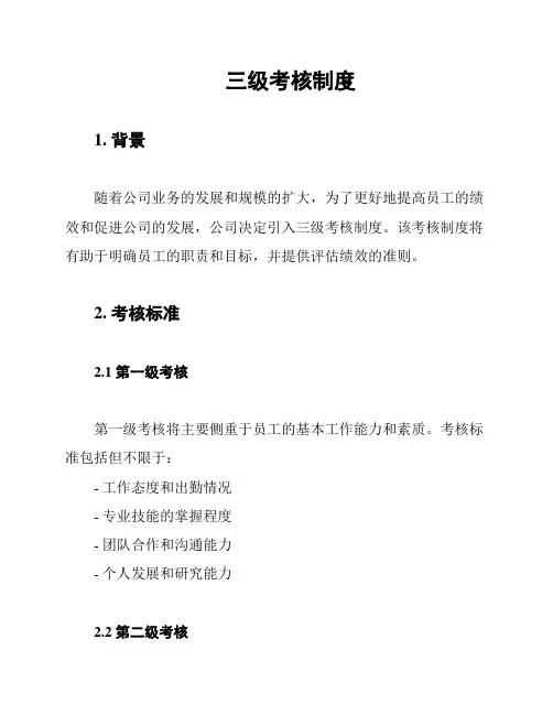 三级考核制度