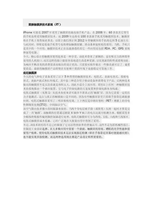 图解触摸屏技术原理
