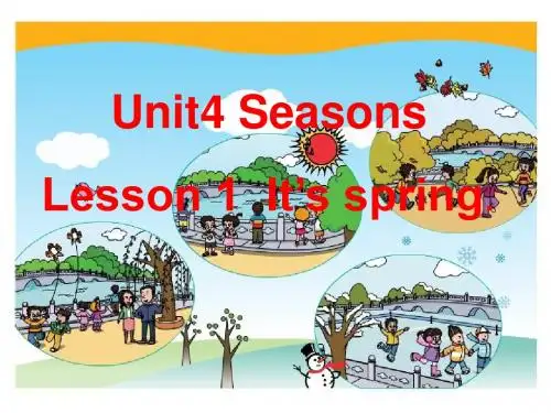 四年级英语上册Unit4Lesson1It’sspring课件鲁科版