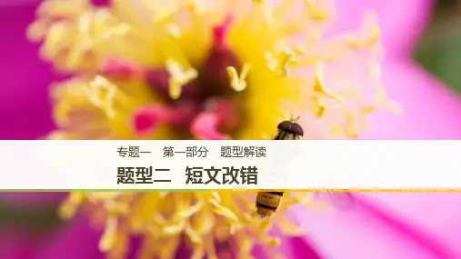 2019年高考英语通用版二轮增分策略实用ppt课件：专题一第一部分题型解读题型二