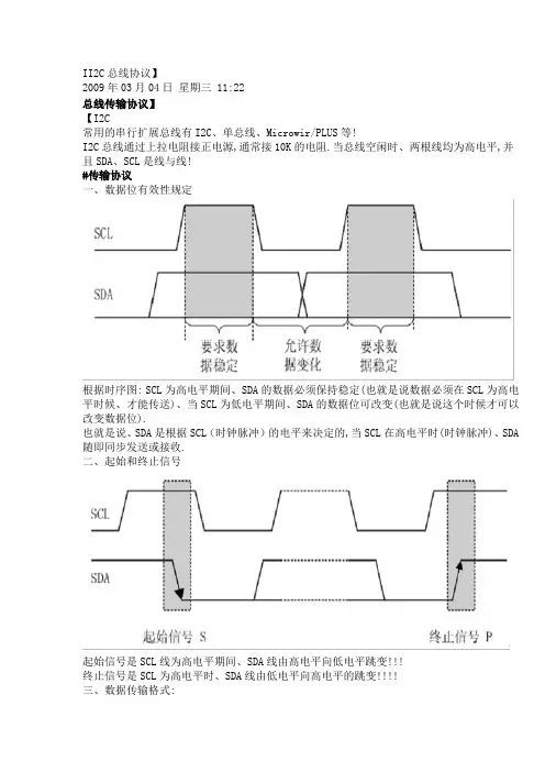 II2C总线协议