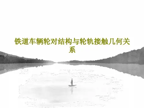 铁道车辆轮对结构与轮轨接触几何关系共96页文档