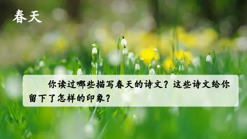 春 课件(共46张PPT) 部编版语文 七年级上册