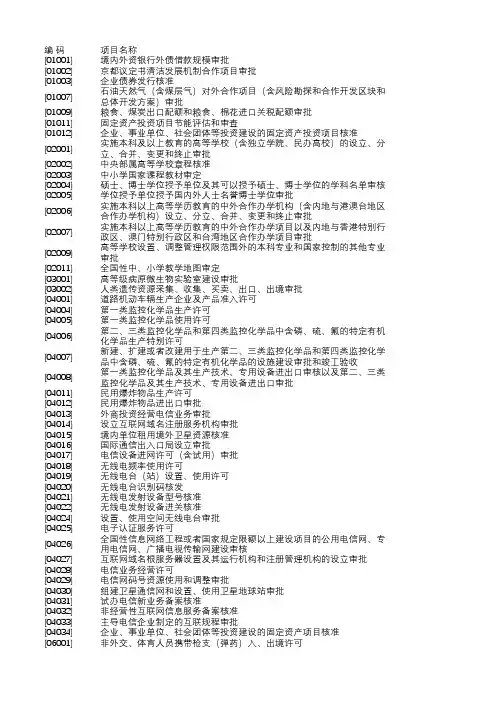 国务院各部门行政审批事项汇总清单(717项,2018年最新版)