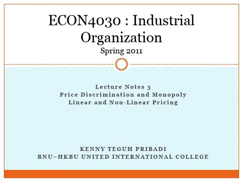 产业组织3_-_Price_Discrimination_and_Monopoly_Linear_a讲解