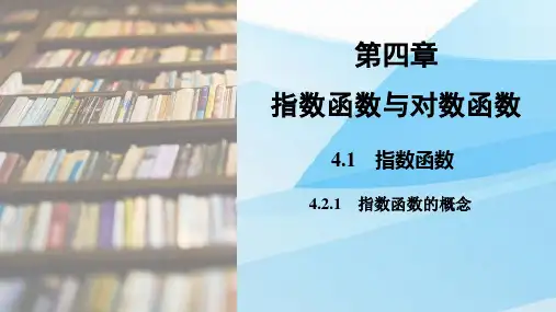 人教版(新教材)高中数学第一册(必修1)精品课件1：4.2.1  指数函数的概念