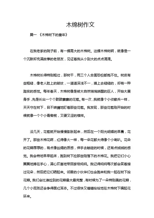 木绵树作文
