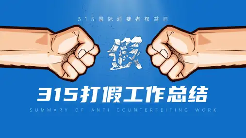 白色大气315消费者权益通用维权PPT模板
