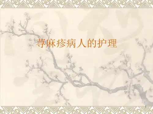 荨麻疹病人的护理PPT课件