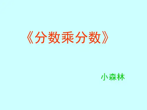 分数乘分数PPT课件