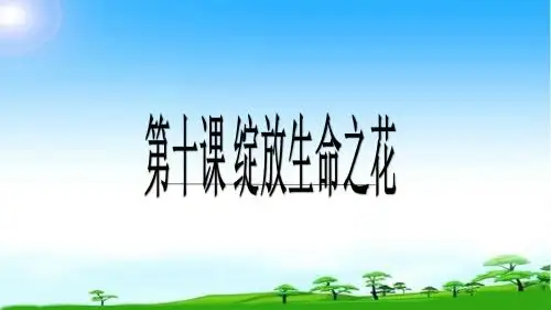 部编本人教版《道德与法治》七年级上册第四单元第十课绽放生命之花第一框感受生命的意义课件 (共17张PPT)