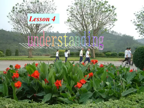 北师大版高中英语必修5-Unit15课件Lesson 4 Understanding