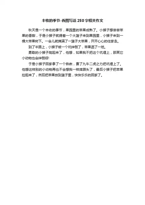 丰收的季节-看图写话250字相关作文