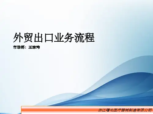 外贸出口业务流程PPT课件
