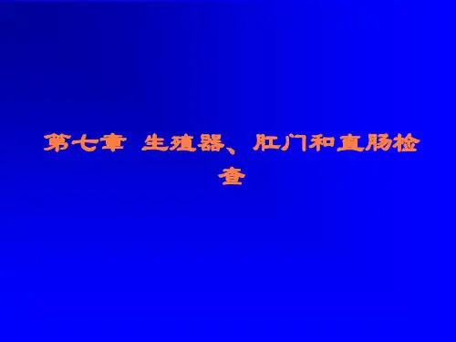 第七章生殖器、肛门和直肠检查ppt课件