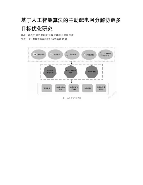 基于人工智能算法的主动配电网分解协调多目标优化研究