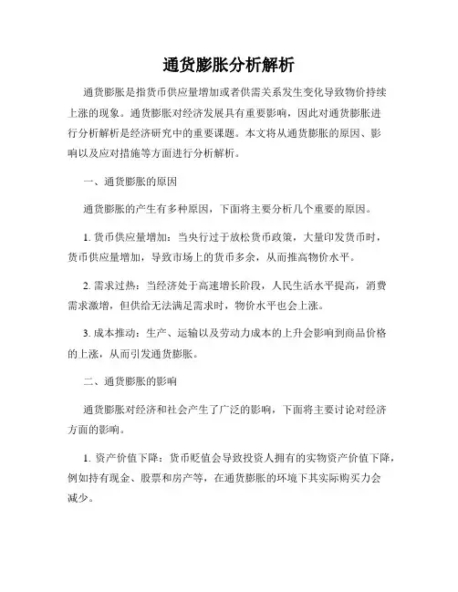 通货膨胀分析解析
