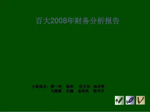 某公司年度财务分析报告(ppt 26页)