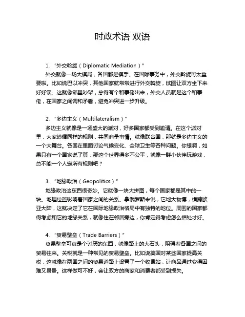 时政术语 双语