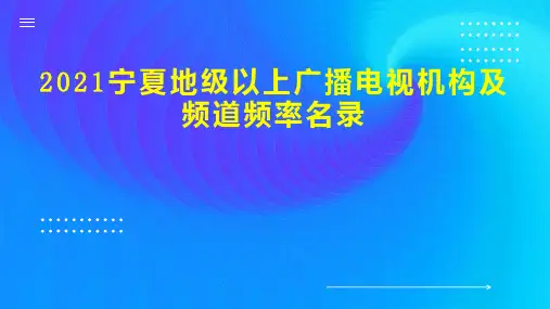 202x宁夏地级以上广播电视机构及频道频率名录