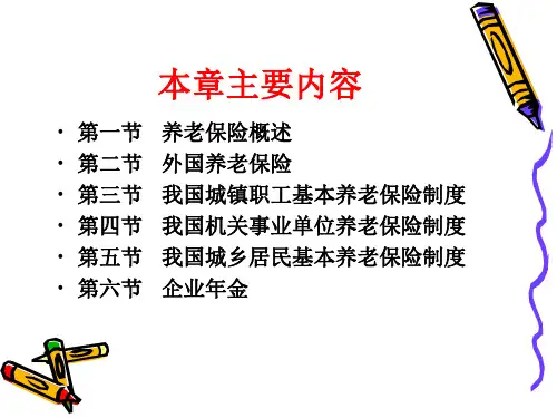 第四章  养老保险  《 社会保障学》PPT课件