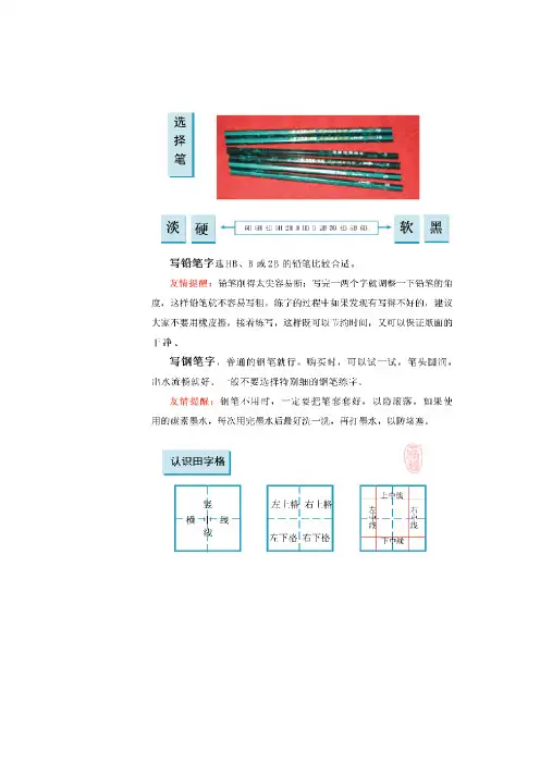 小学硬笔书法教学完整版