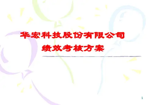 某企业绩效考核方案ppt课件