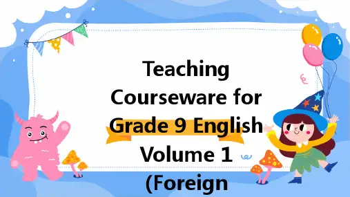 九年级英语上册(外研版)教学课件-M7U