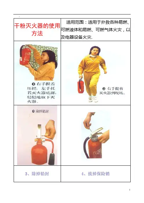 灭火器说明书