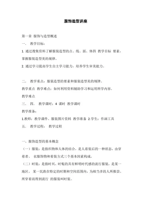 服饰造型讲座