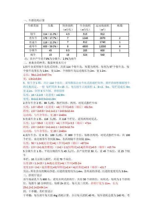1000头牛场设计