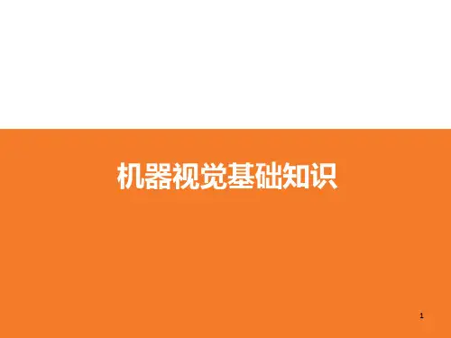 机器视觉基础ppt课件