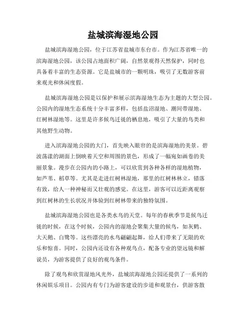 盐城滨海湿地公园