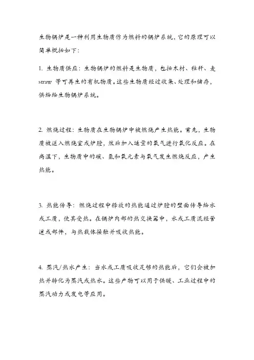 生物锅炉原理