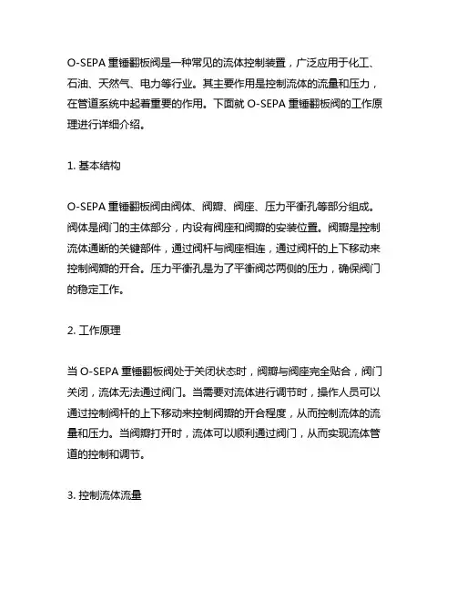 o-sepa重锤翻板阀工作原理
