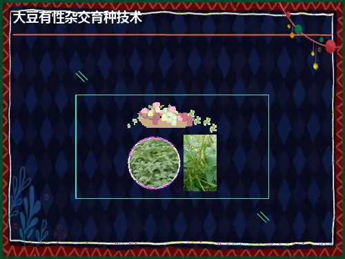 大豆杂交育种技术